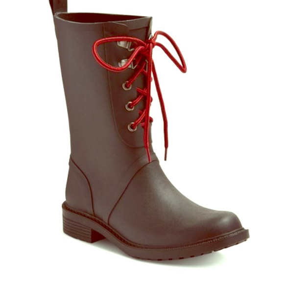 Merona Shoes - NWOT rain boots with laces